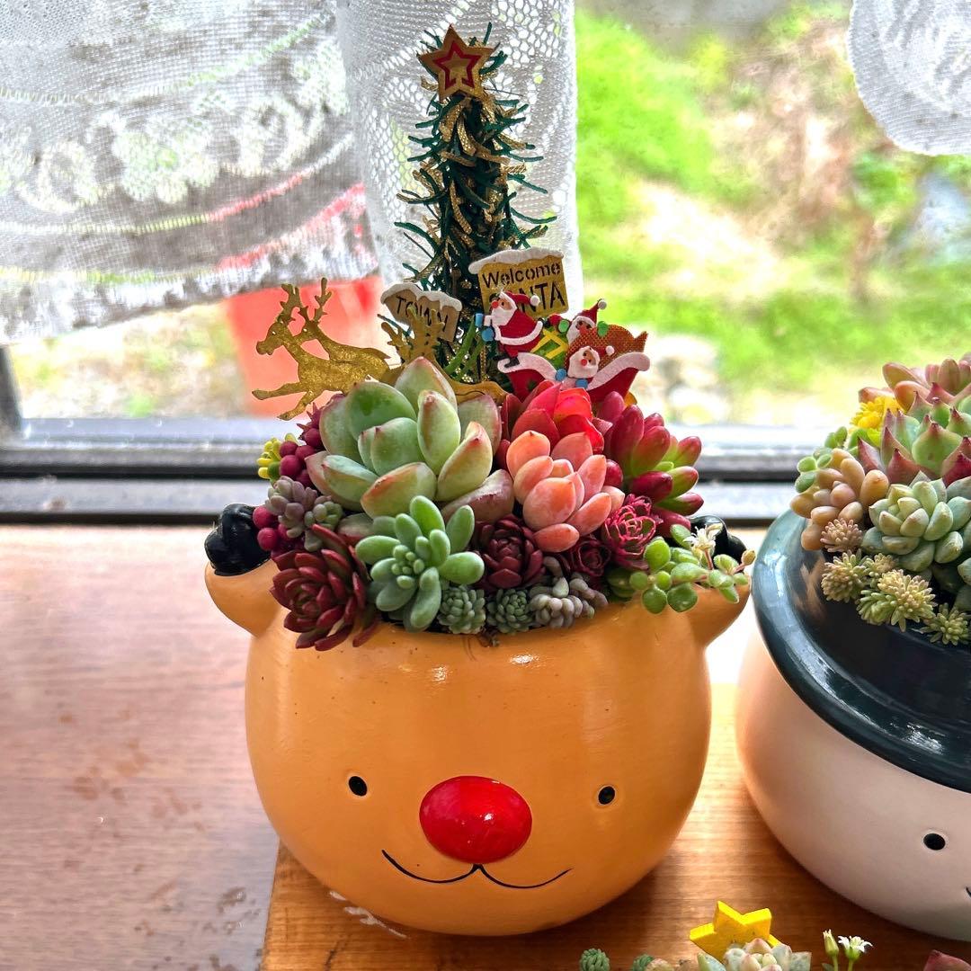 ❤️クミりん様　オーダー❤️機関車train トナカイ.雪だるま器3点