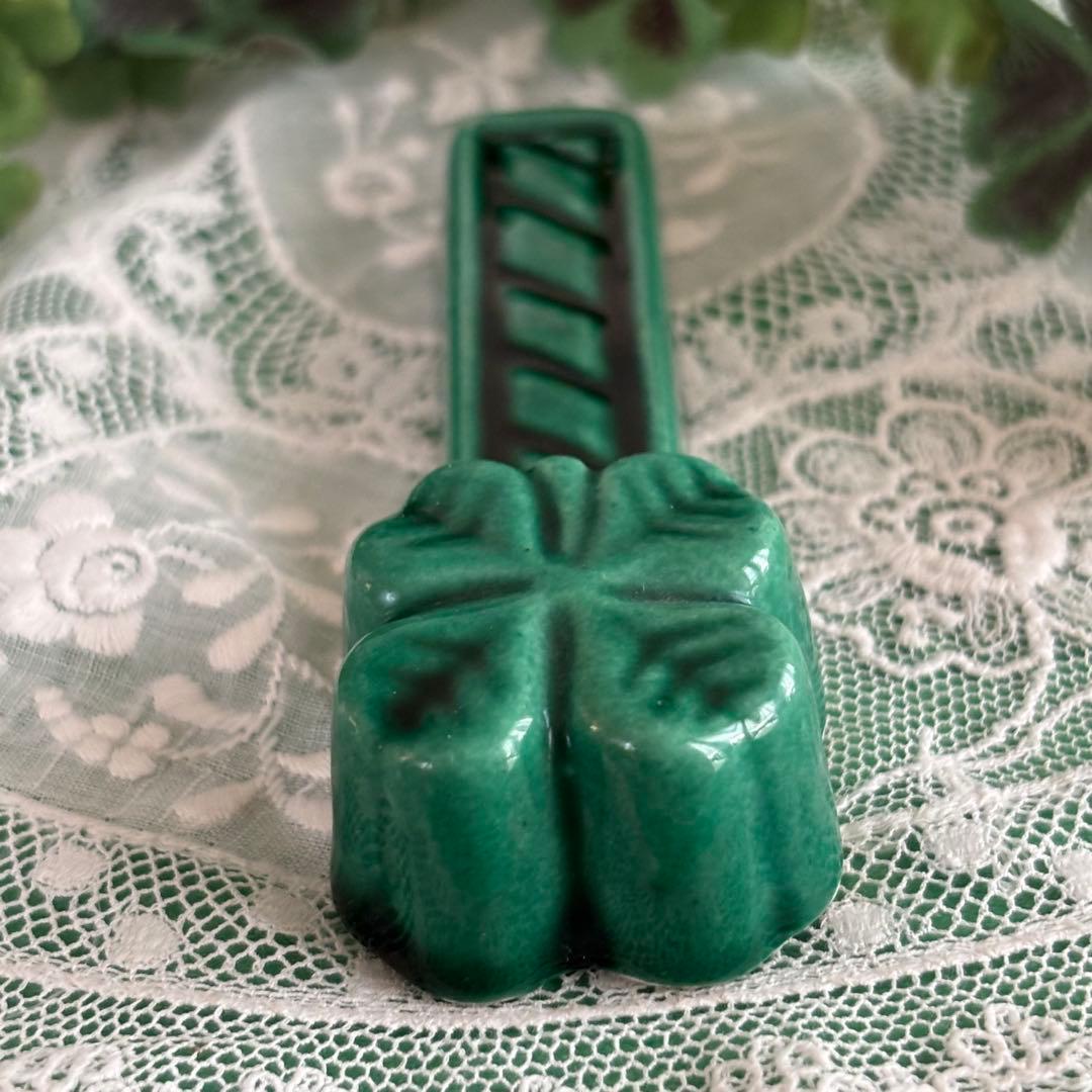 フランスアンティーク 四つ葉のクローバー カトラリーレスト 2個セット ②