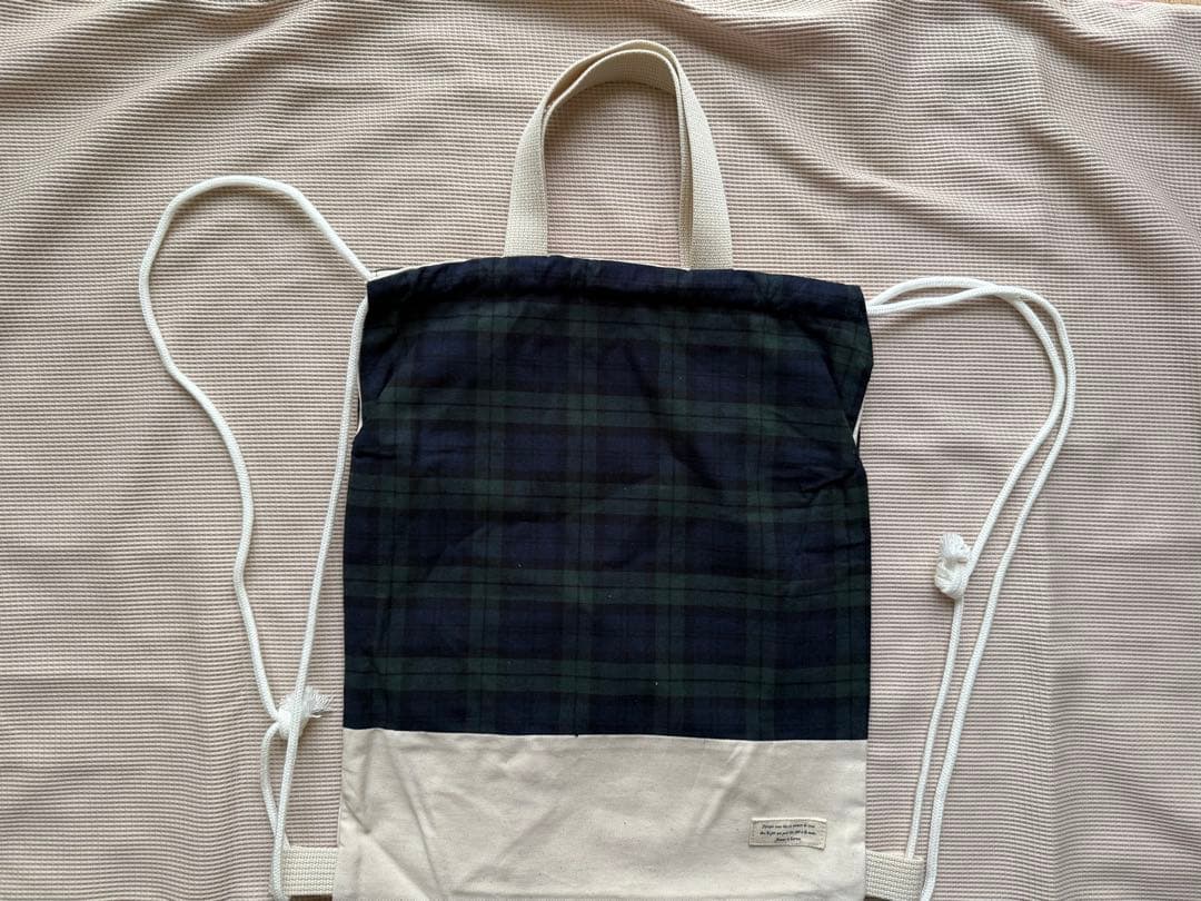 入学 入園グッズ6点セット ブラックウォッチ 男の子 レッスンバッグ