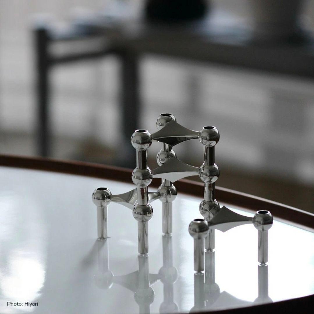 STOFF NAGELストッフナゲル キャンドルホルダー クローム