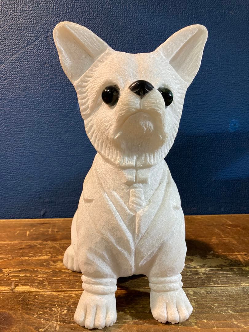 A チワワ　ガーデニング雑貨アンティーク　フラワーガーデン　オーナメント　犬