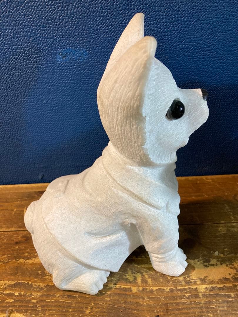 A チワワ　ガーデニング雑貨アンティーク　フラワーガーデン　オーナメント　犬