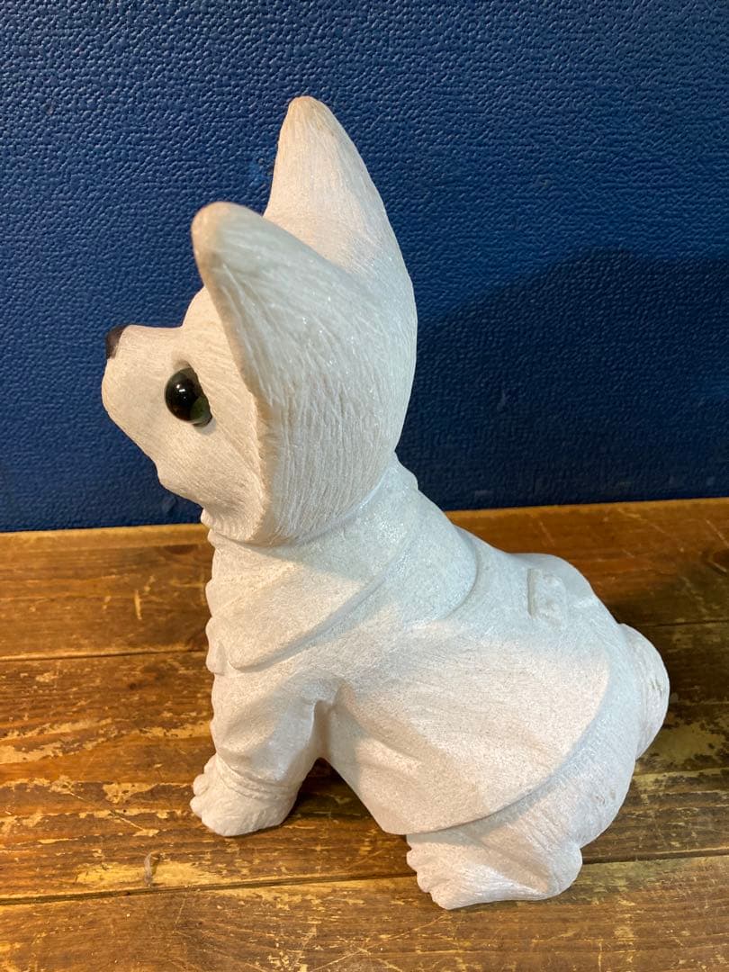 A チワワ　ガーデニング雑貨アンティーク　フラワーガーデン　オーナメント　犬