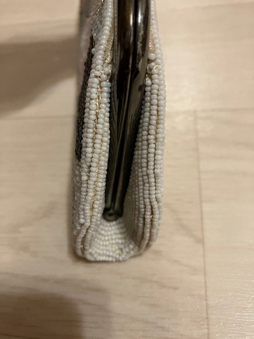 【昭和レトロ✨ハンドメイド】がま口ビーズクラッチバッグ
