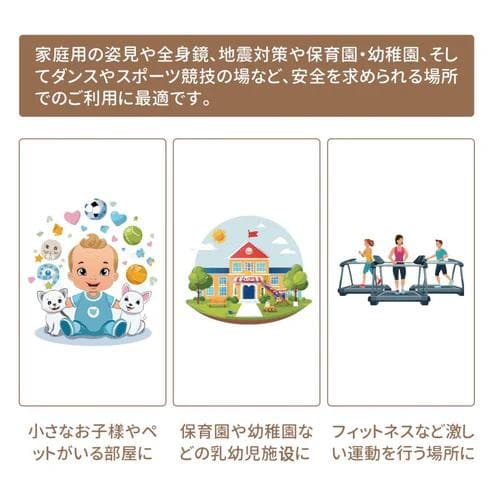 John life フィルムミラー 160×80cm キャスター付 シルバー