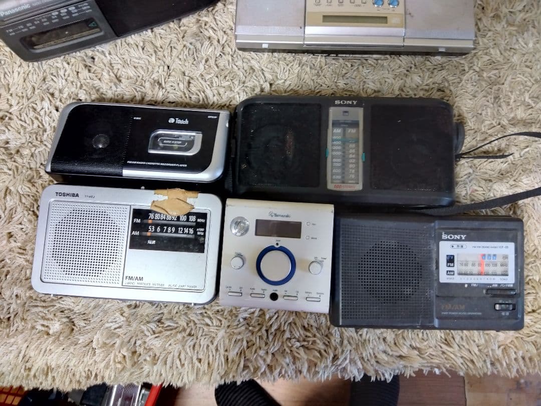 ポータブルラジオ/TV/ラジオカセットまとめ売りジャンク品