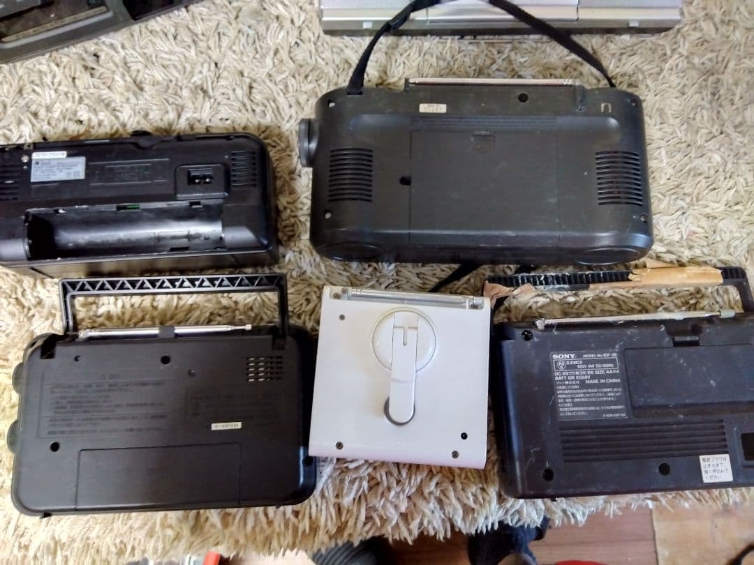 ポータブルラジオ/TV/ラジオカセットまとめ売りジャンク品