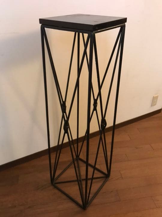 ストーン　石　アイアン　ディスプレイ台　スツール　花台