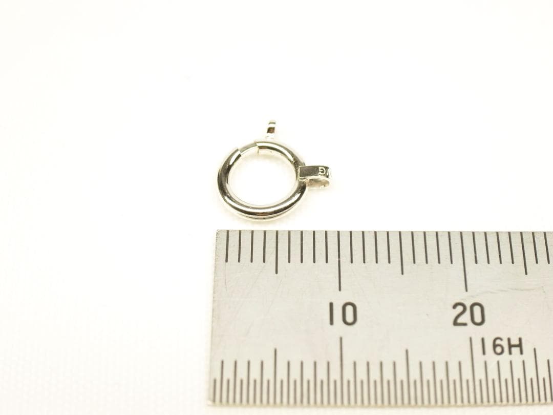 【1個売り】　K18ＷＧホワイトゴールド　引き輪【大】【8mm楽わ】【新品】