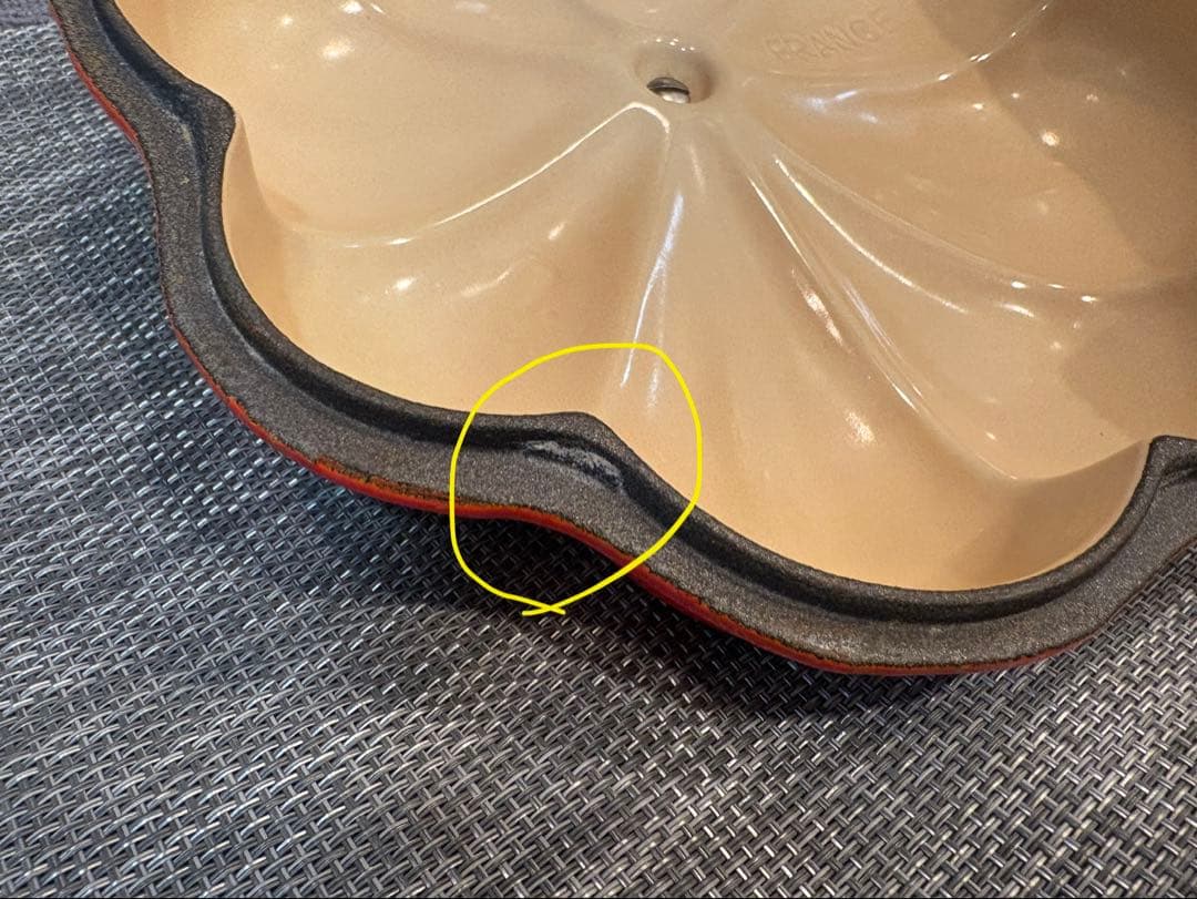 ル・クルーゼ パンプキン型 ホーロー鍋 オレンジ +ココット付き ※説明書あり