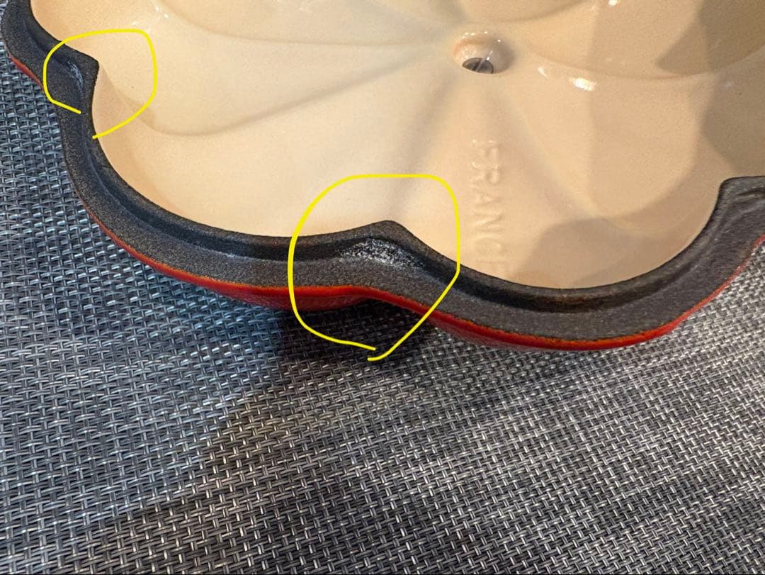 ル・クルーゼ パンプキン型 ホーロー鍋 オレンジ +ココット付き ※説明書あり