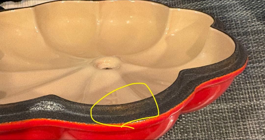 ル・クルーゼ パンプキン型 ホーロー鍋 オレンジ +ココット付き ※説明書あり