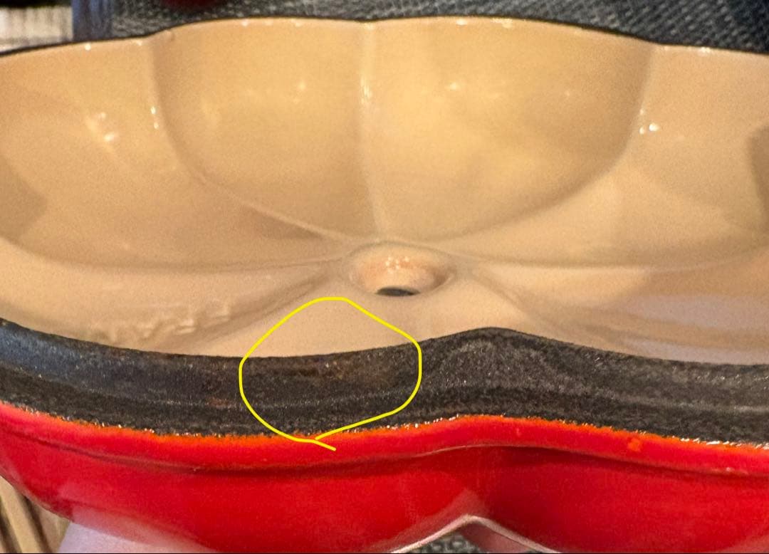 ル・クルーゼ パンプキン型 ホーロー鍋 オレンジ +ココット付き ※説明書あり