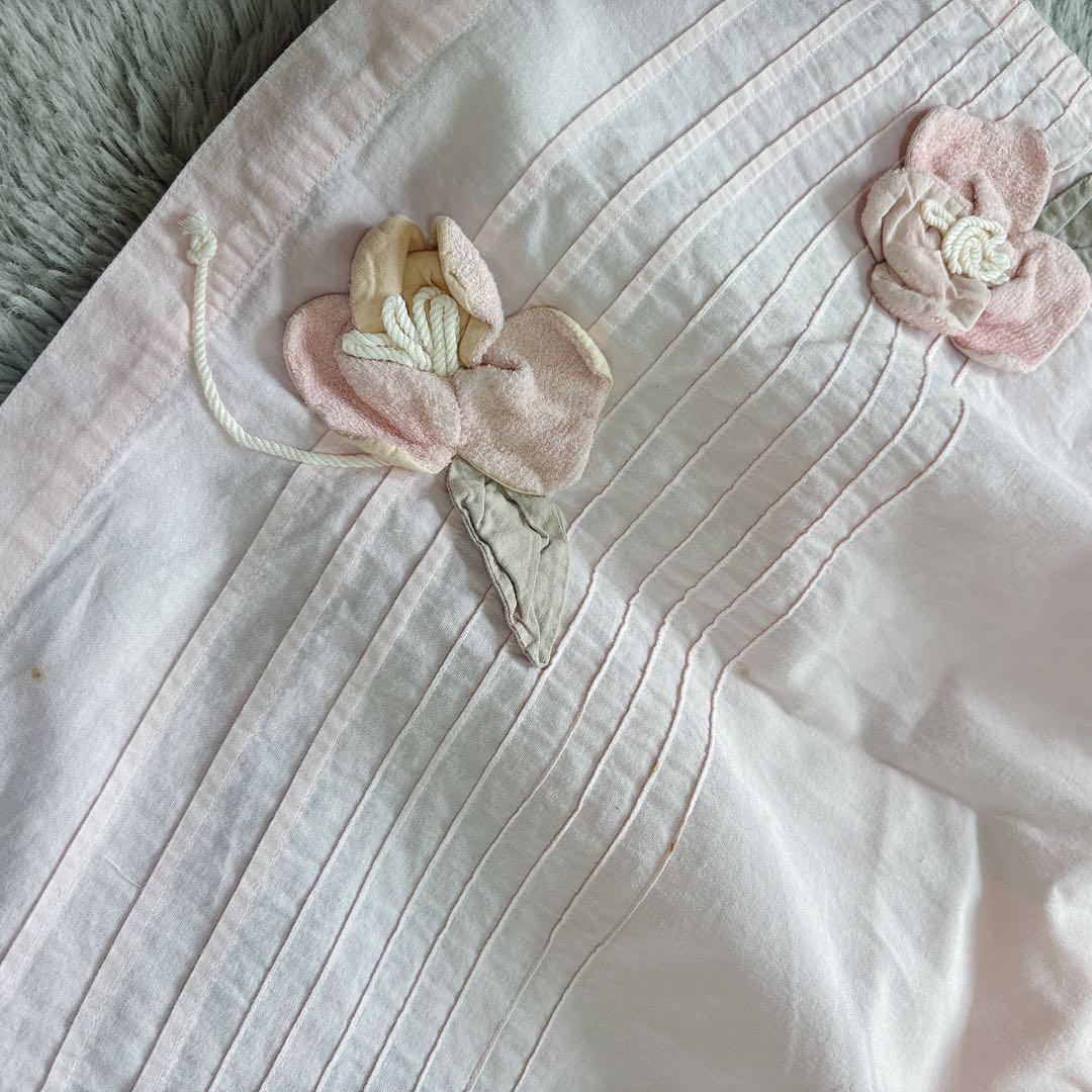 POTECHINO ポテチーノ お花モチーフ エプロン 前掛け 尾道 ピンク