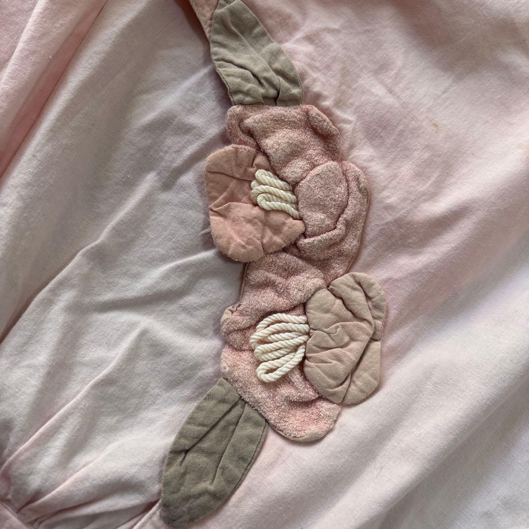 POTECHINO ポテチーノ お花モチーフ エプロン 前掛け 尾道 ピンク