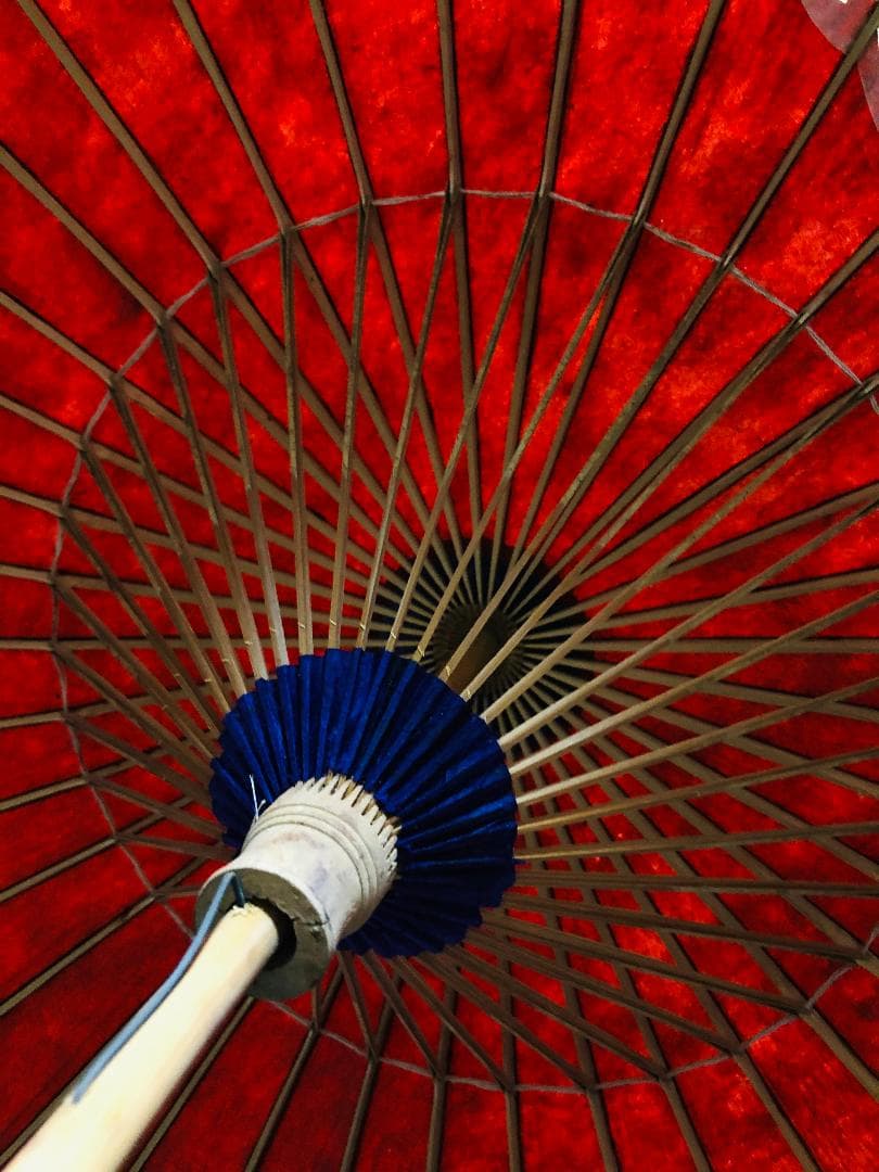 和傘　赤い傘　一点物