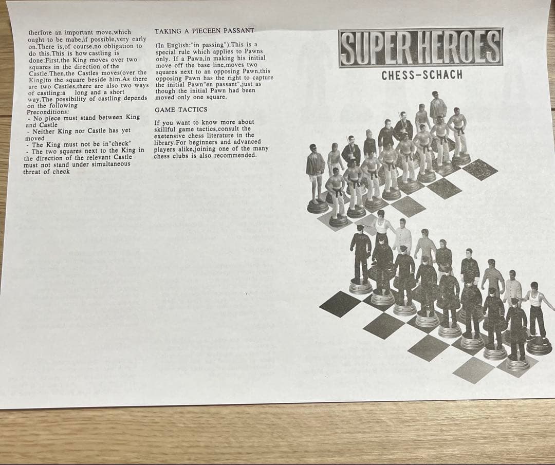 SUPER HEROES CHESS SCHACH スーパーヒーローズ チェス