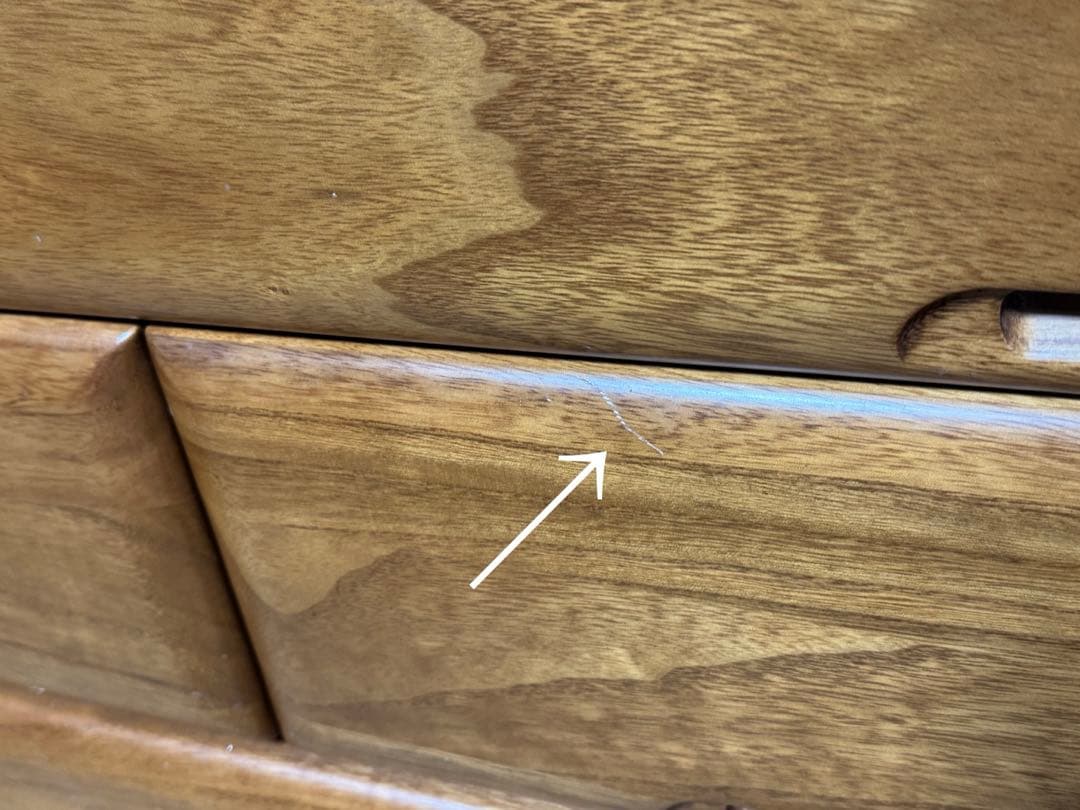 ウッドチェスト　木製洋服タンス　85㎝幅　中古品　送料込み