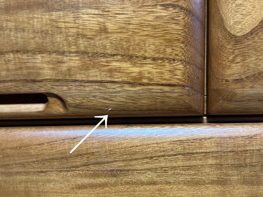 ウッドチェスト　木製洋服タンス　85㎝幅　中古品　送料込み