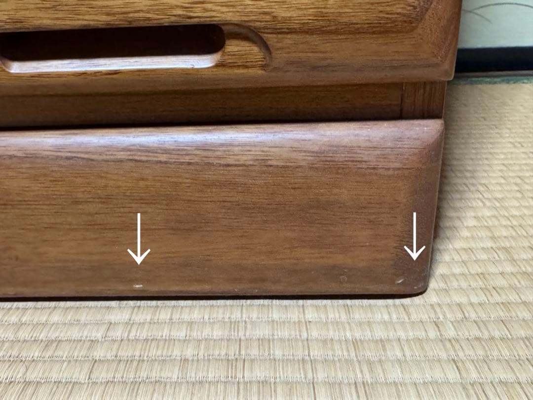 ウッドチェスト　木製洋服タンス　85㎝幅　中古品　送料込み