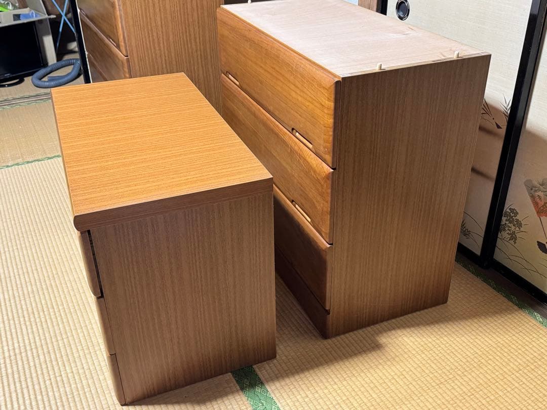 ウッドチェスト　木製洋服タンス　85㎝幅　中古品　送料込み