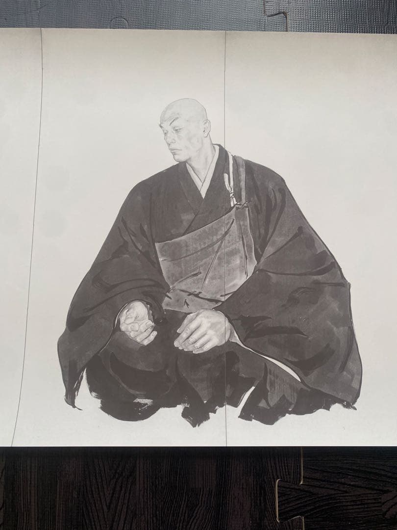 井上雄彦　親鸞　屏風　左右セット