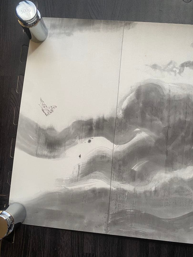 井上雄彦　親鸞　屏風　左右セット
