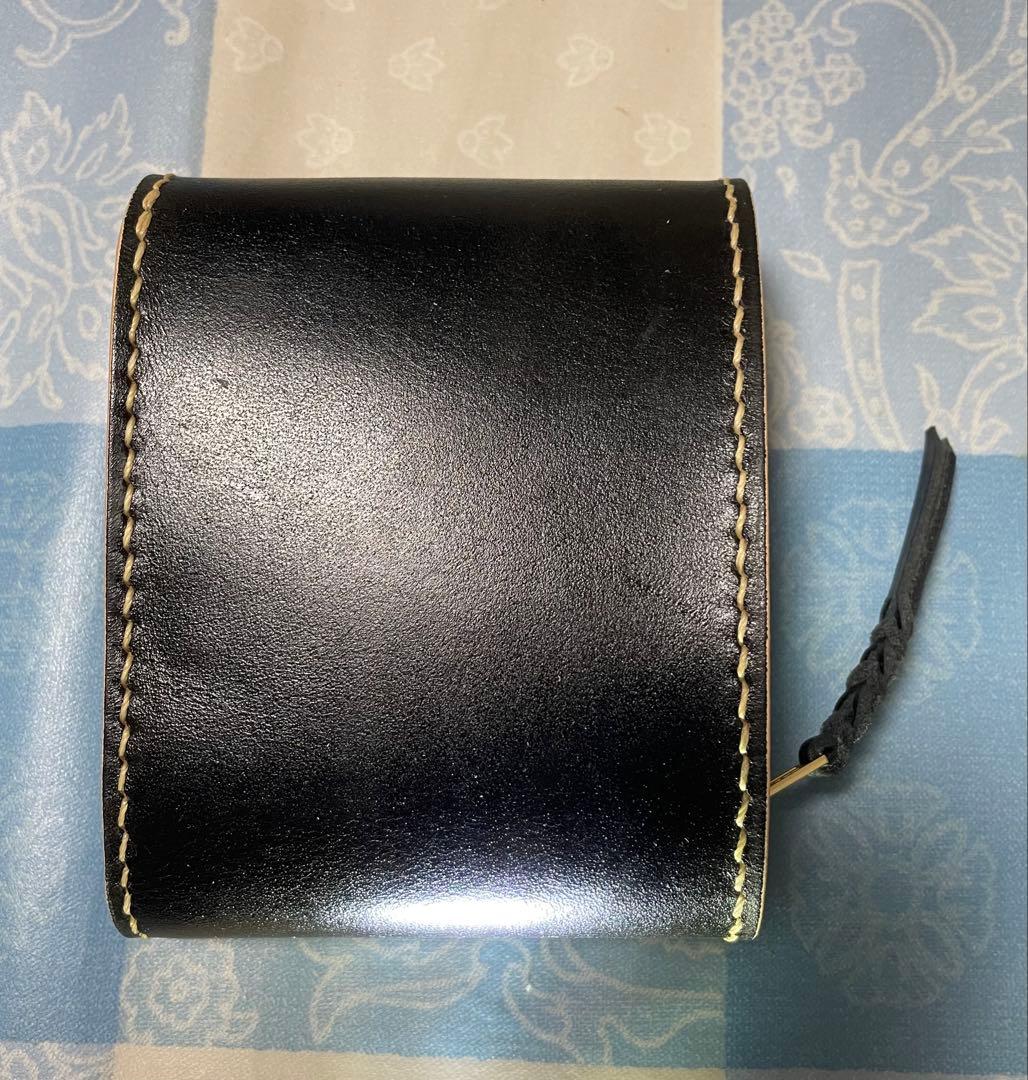 トラッカーウォレット　part5 ミドルサイズ　ミドルウォレット　黒　本革