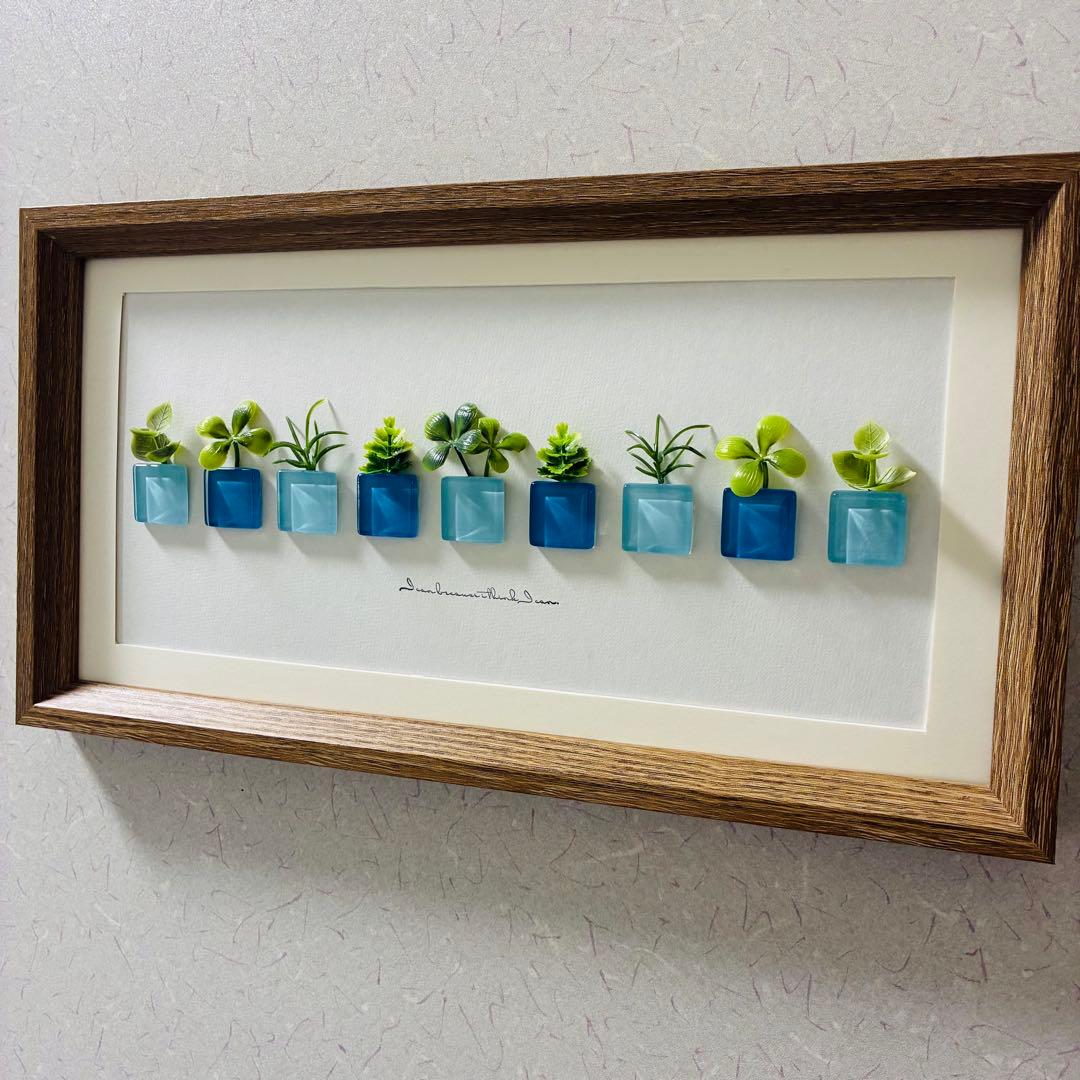 観葉植物アート インテリア雑貨 壁掛け 置物 北欧 フェイクグリーン 飾り