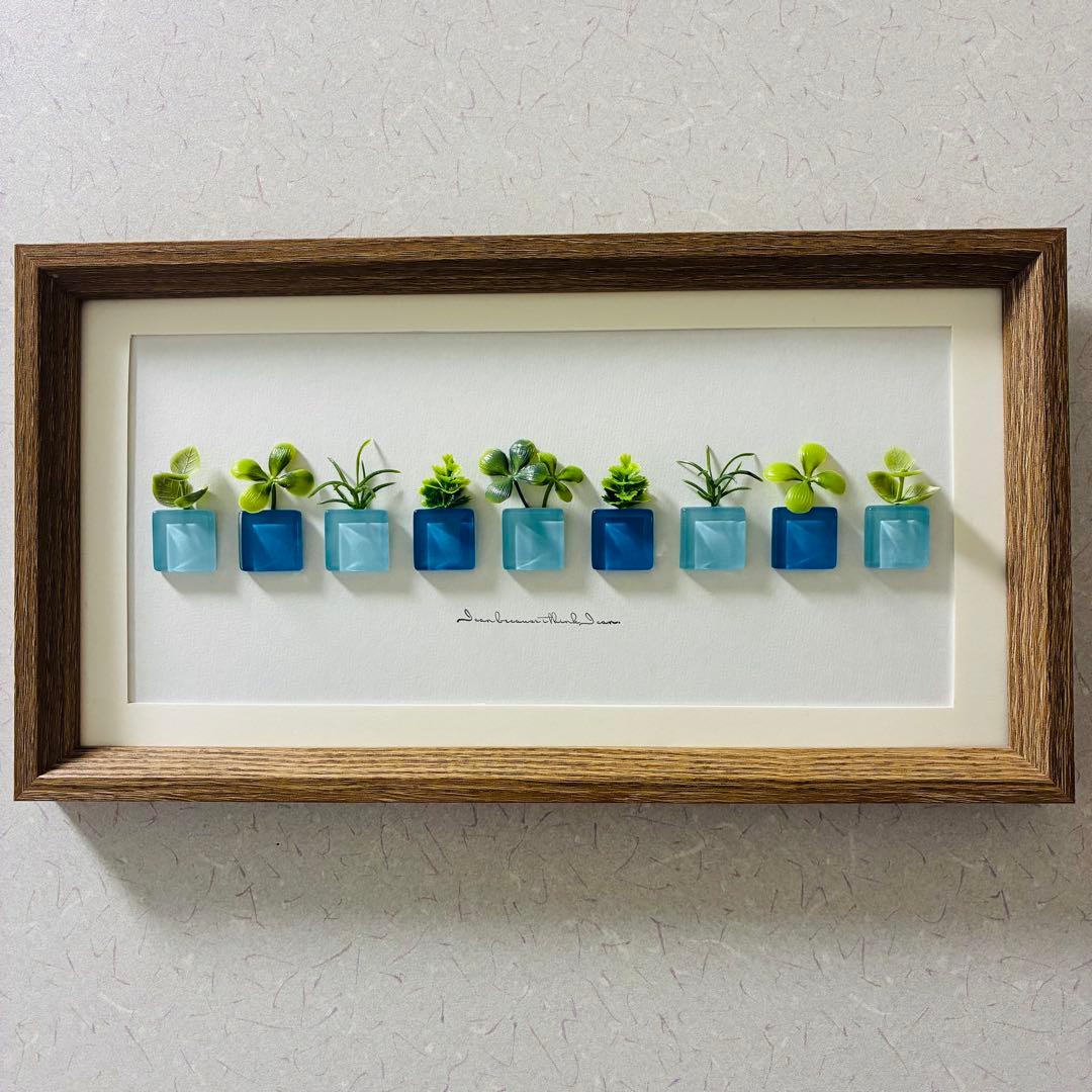 観葉植物アート インテリア雑貨 壁掛け 置物 北欧 フェイクグリーン 飾り