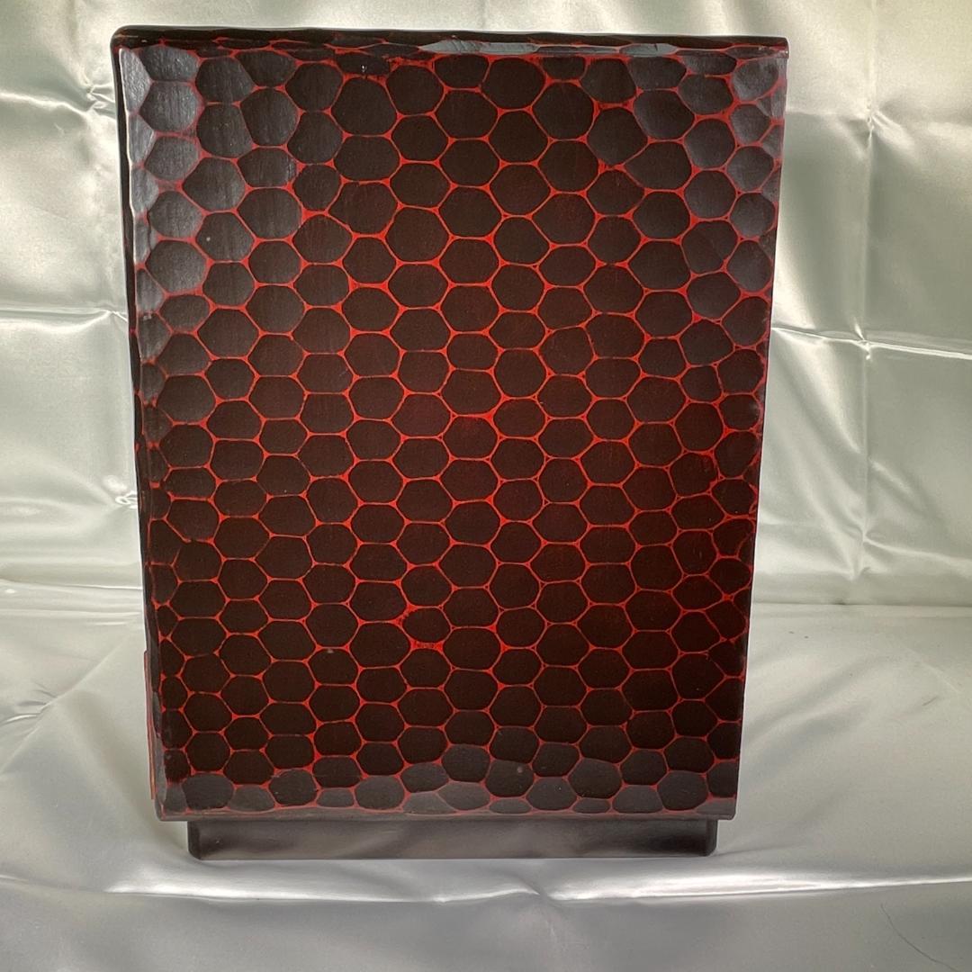 鎌倉彫 昭和レトロ 収納棚 引出し 5段 箪笥 小物入れ 当時物 小物収納 漆器