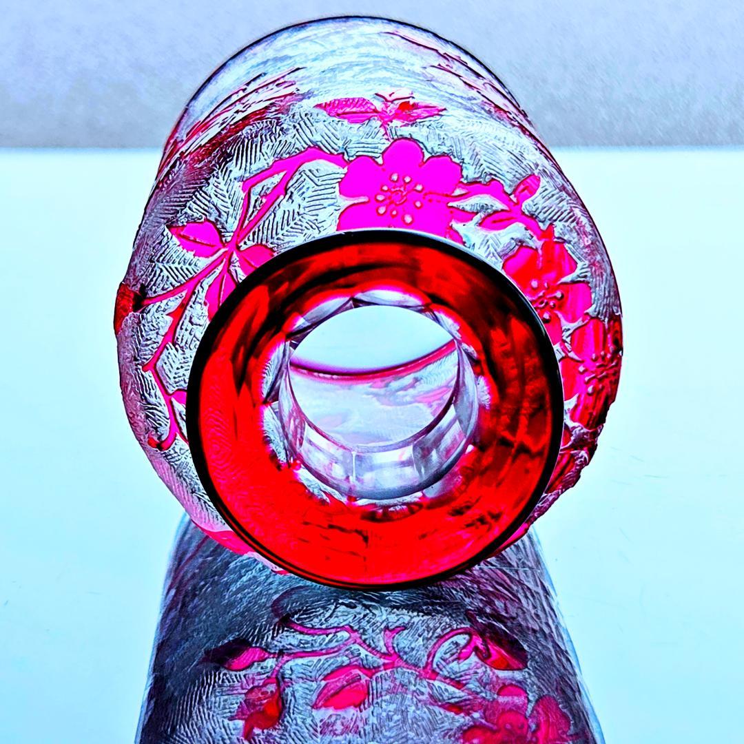 花のオールドバカラ エグランチエの香水瓶#20【1916年カタログ】ピンク