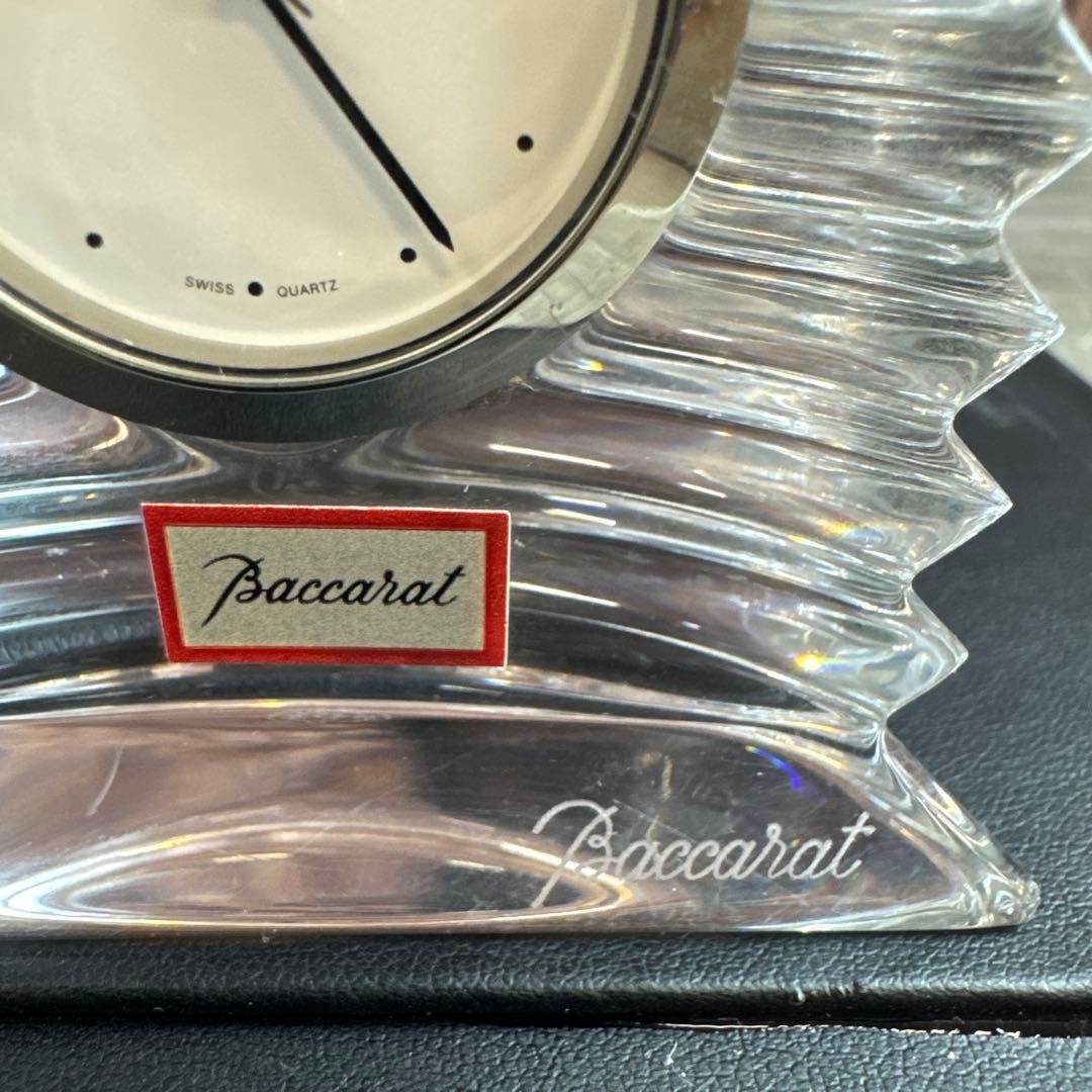 Baccarat バカラ ラランド クロック クリア クオーツ 置き時計