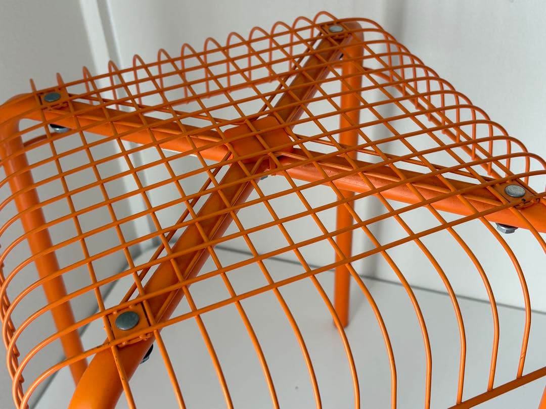 ♪IKEA VÄSTERÖN 21174 オレンジ スツール♪