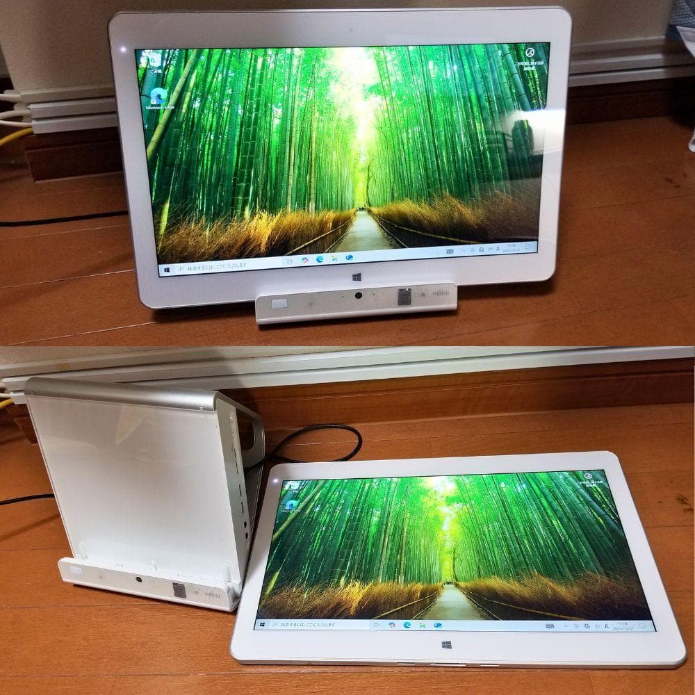 富士通 一体型デスクトップ FMVG77TWJ タッチパネル液晶 Win10