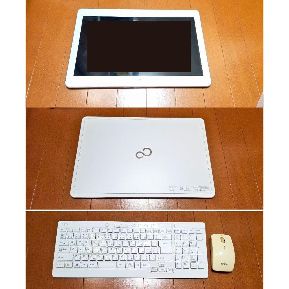 富士通 一体型デスクトップ FMVG77TWJ タッチパネル液晶 Win10