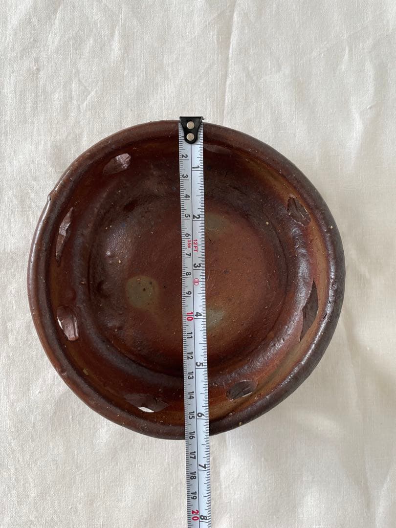 國吉清尚 作　焼締　透かし鉢　A