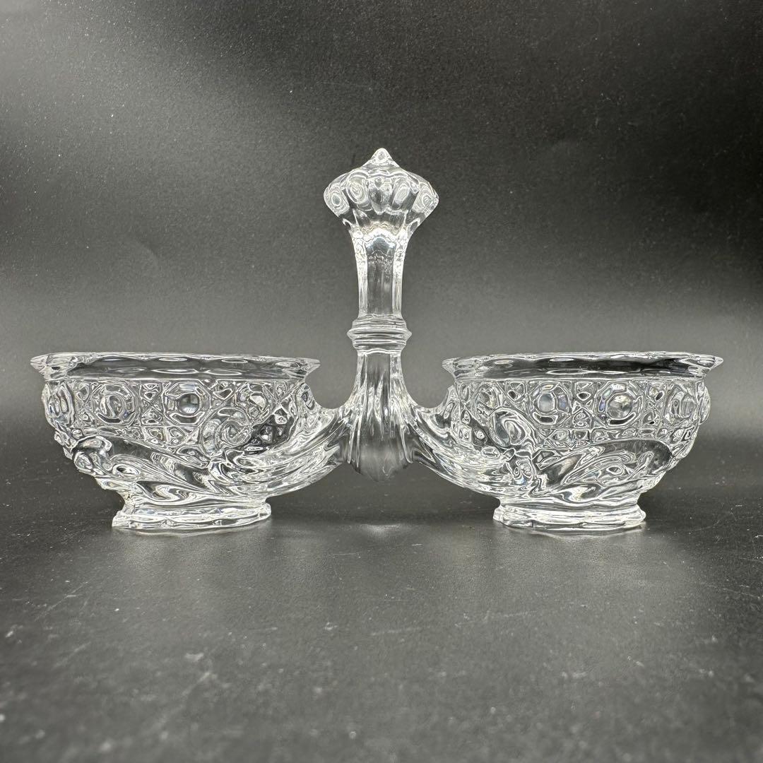 【難あり】Baccarat バカラ エッグスタンド クリスタル小物入れ