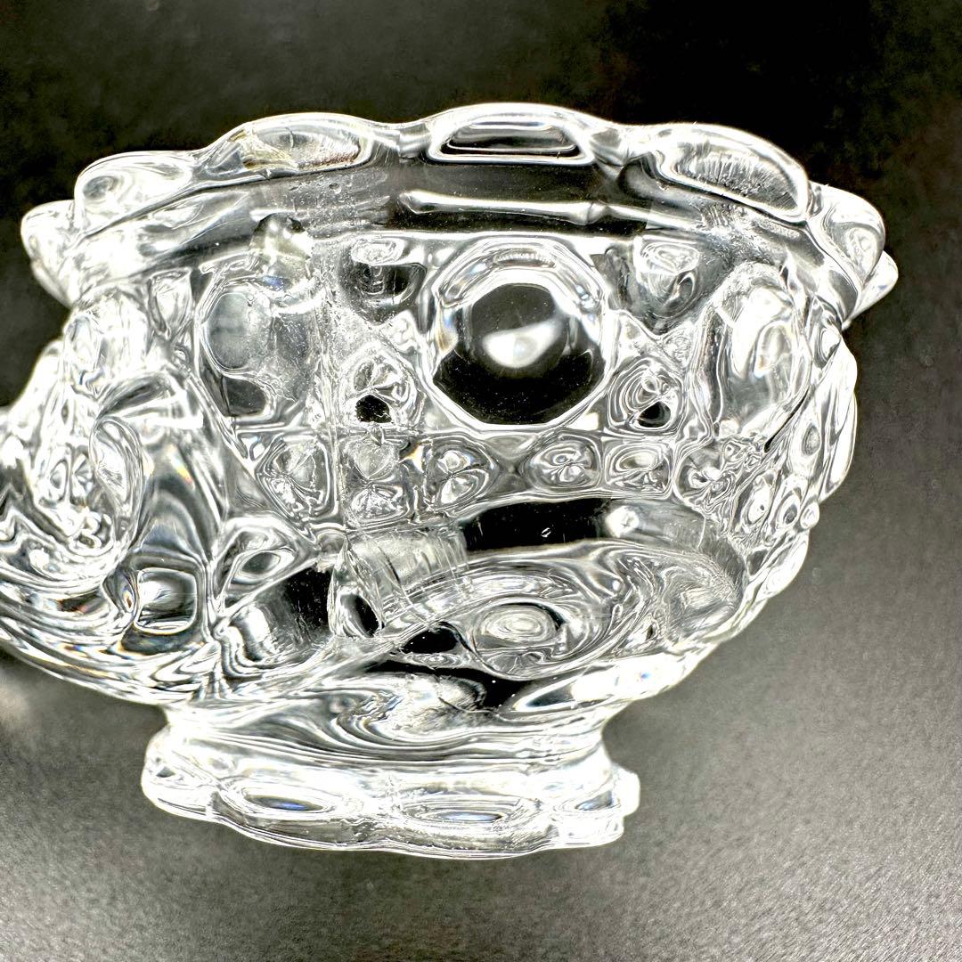 【難あり】Baccarat バカラ エッグスタンド クリスタル小物入れ