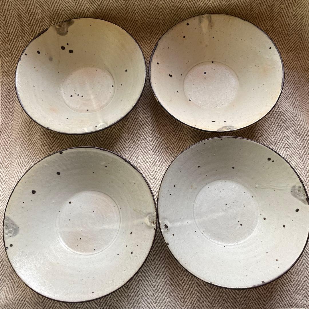 遊楽窯 粉引き 中鉢