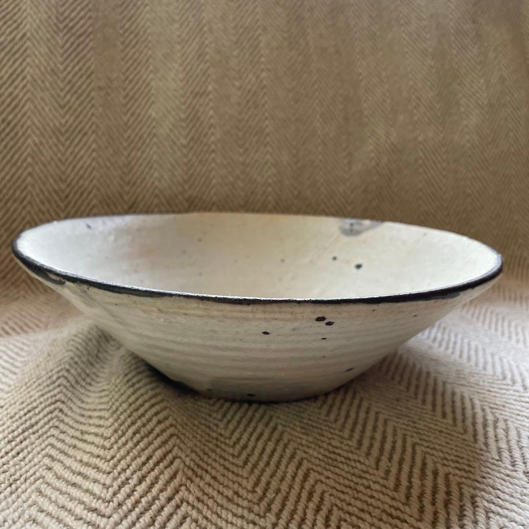 遊楽窯 粉引き 中鉢