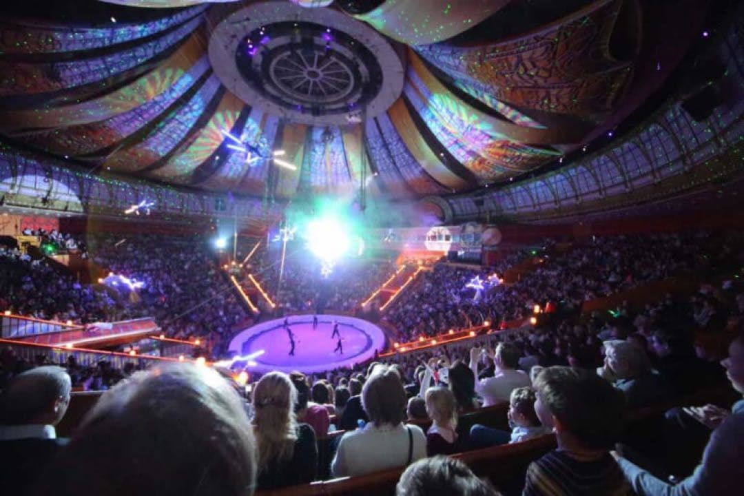 ロシア雑貨☆エッグオーナメント ロシアのサーカスH18cmオリガ作マトリョーシカ