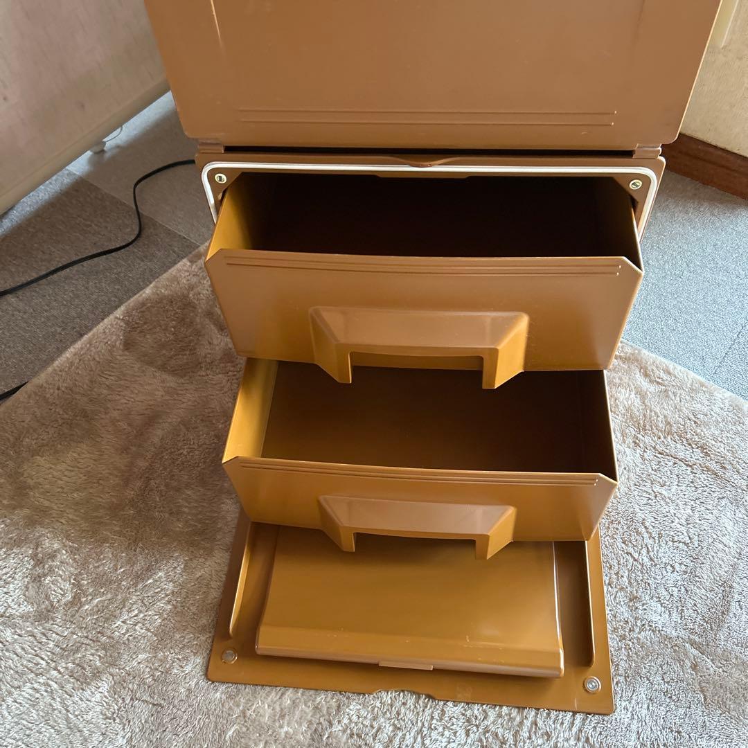 Tupperware マルチオーガナイザー 2段引き出し　扉付き 1個