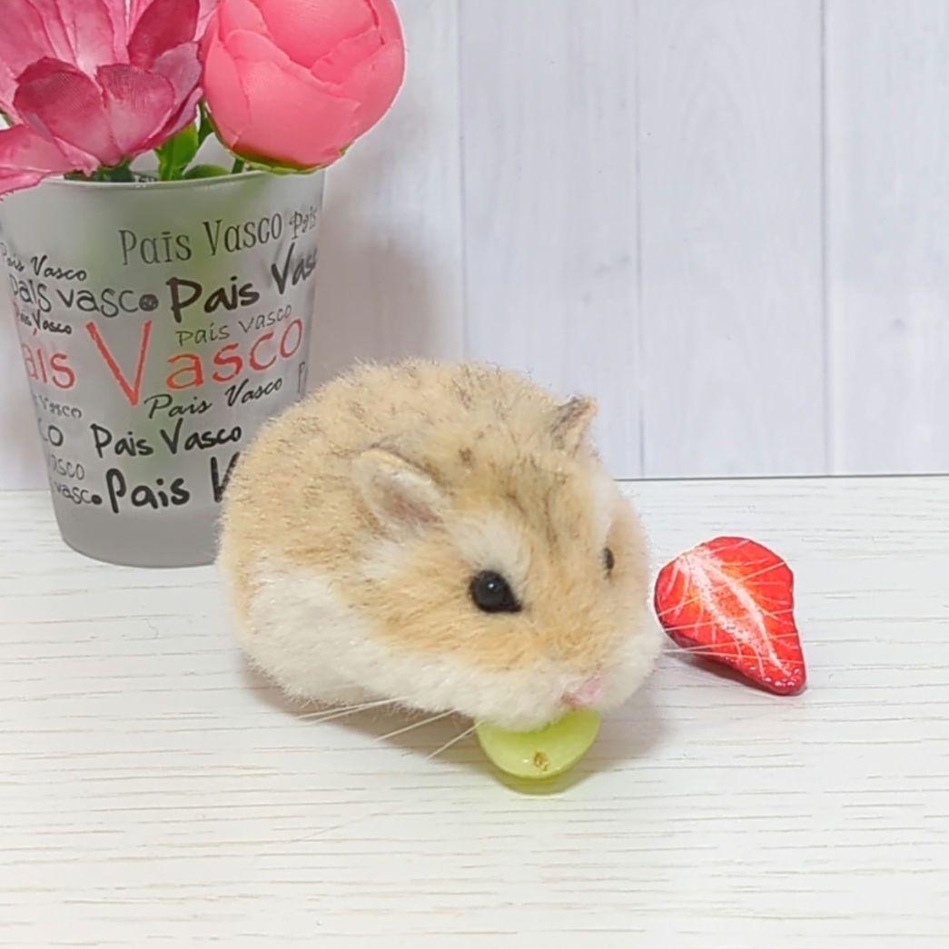 388 熊 ハムスター 羊毛フェルト