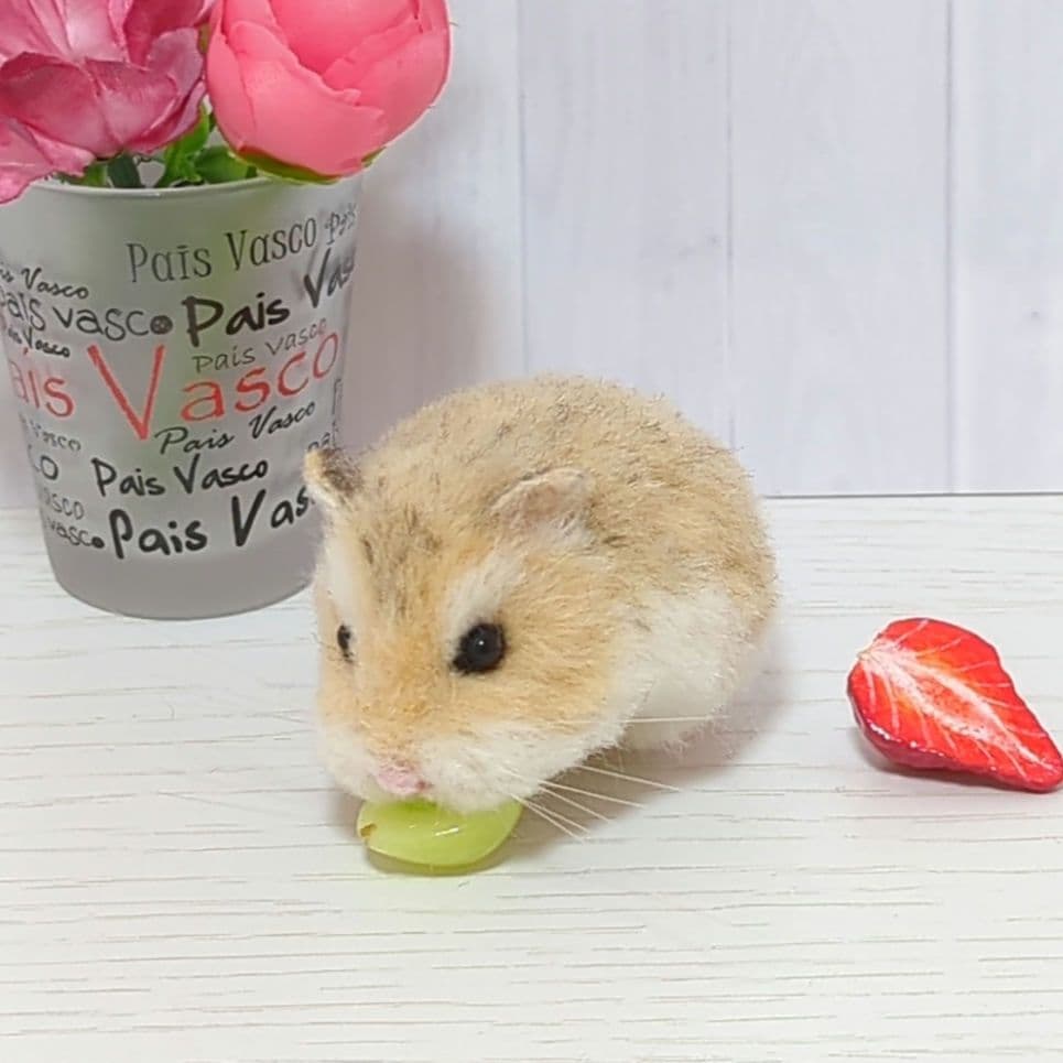388 熊 ハムスター 羊毛フェルト