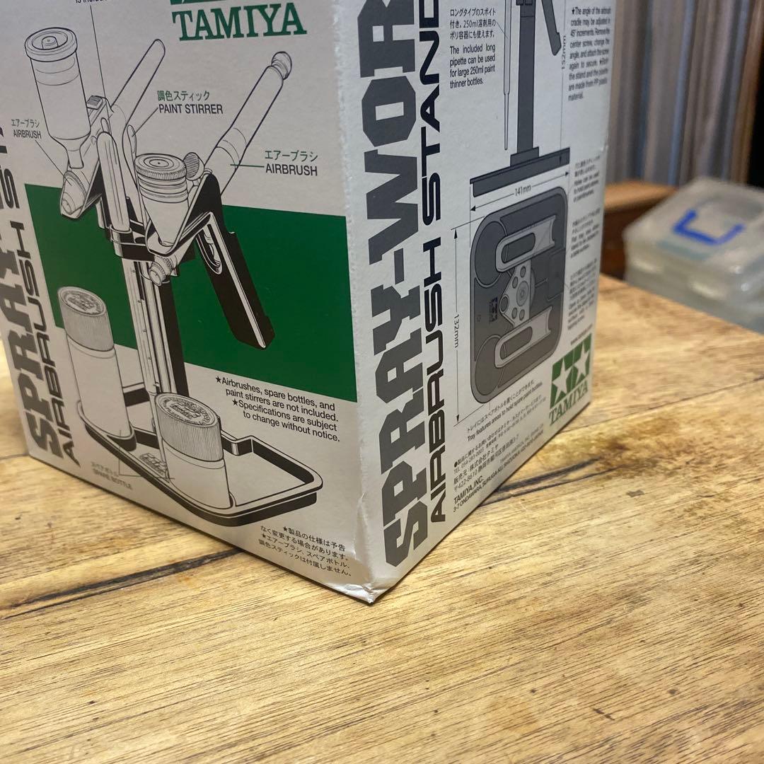タミヤ スプレーワーク REVO II HGエアコンプレッサー +スタンド2個
