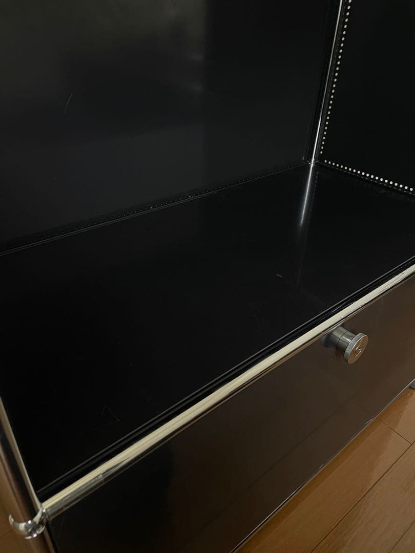 11月15日まで出品 USMハラー　グラファイトブラック　2段シェルフ