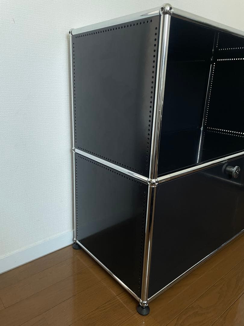 11月15日まで出品 USMハラー　グラファイトブラック　2段シェルフ