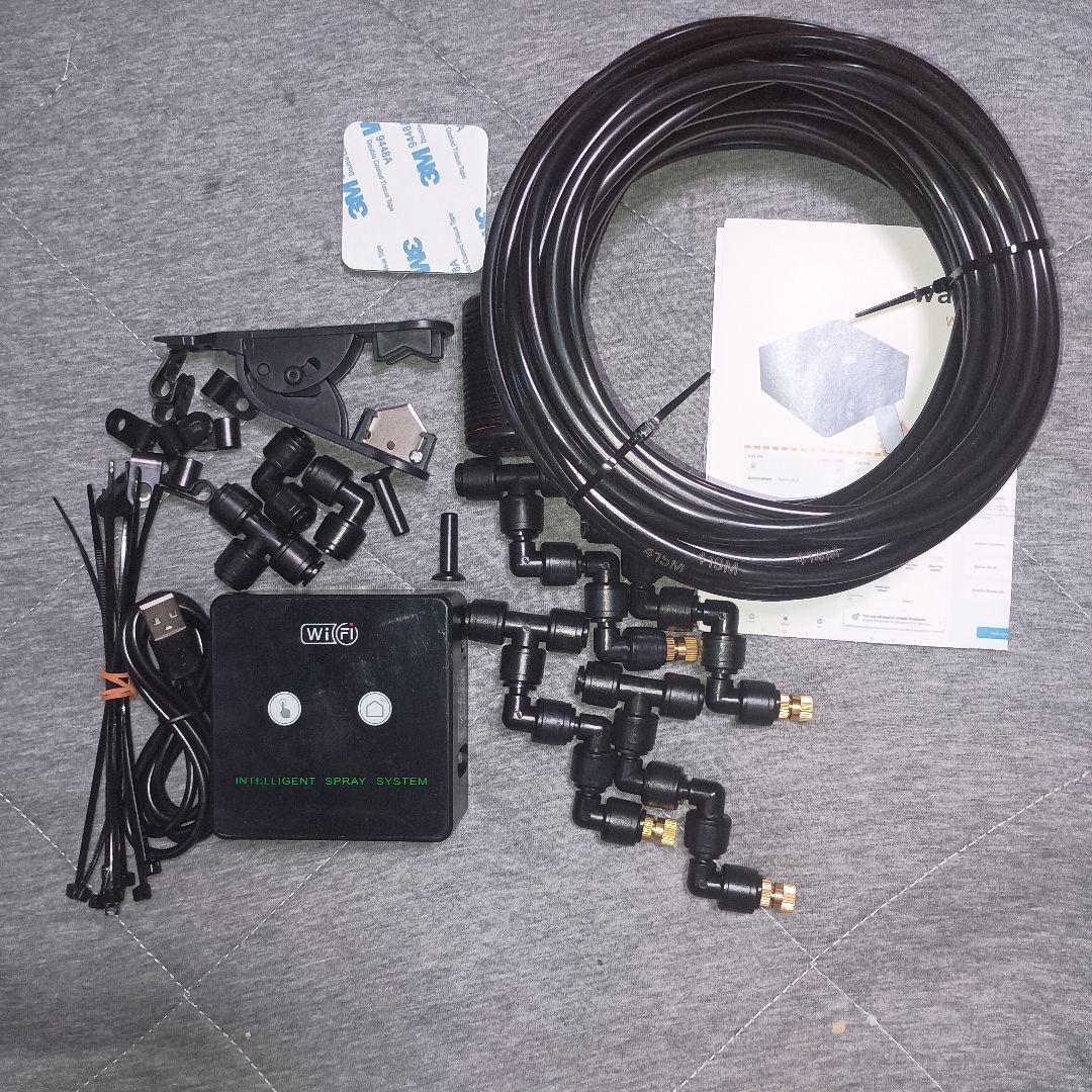 未使用★zmart スマートミスト噴霧器 10m 4ノズル WiFi 自動散水