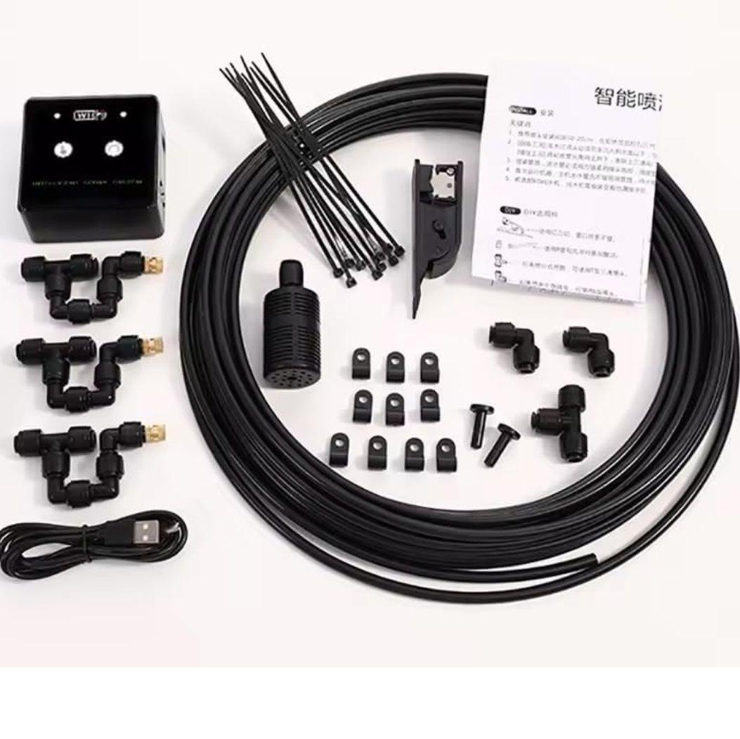 未使用★zmart スマートミスト噴霧器 10m 4ノズル WiFi 自動散水